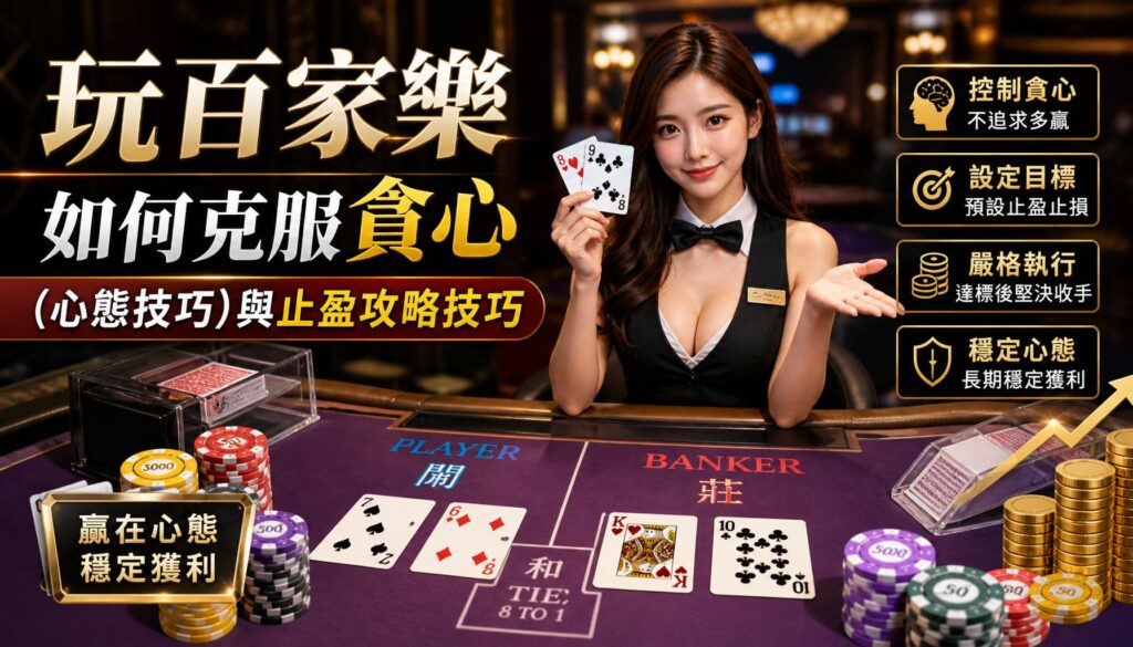 玩百家樂如何克服貪心（心態技巧）與止盈攻略技巧
