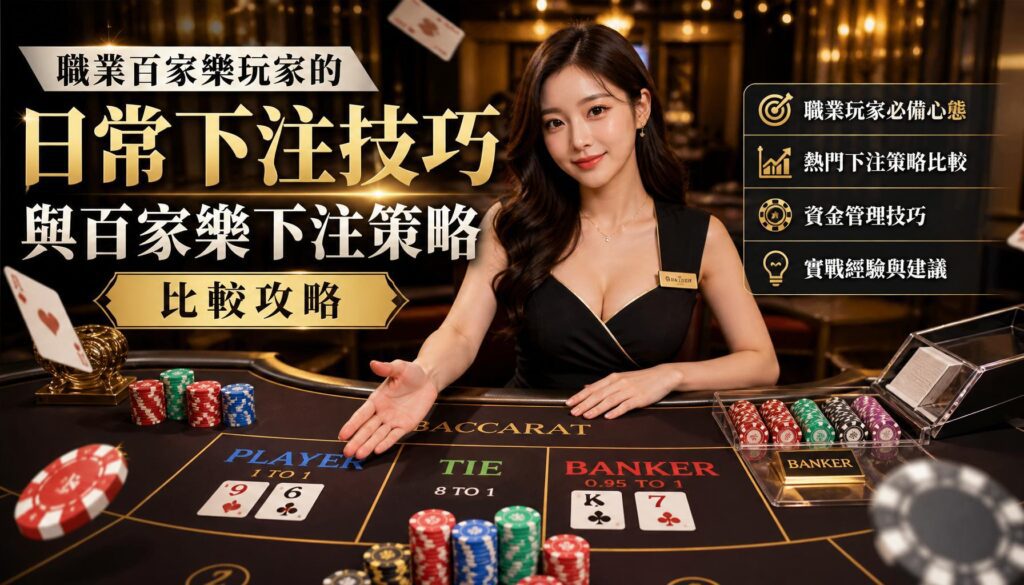 職業百家樂玩家的日常下注技巧與百家樂下注策略比較攻略
