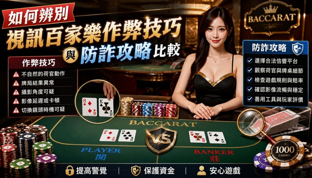 如何辨別視訊百家樂作弊技巧與防詐攻略比較